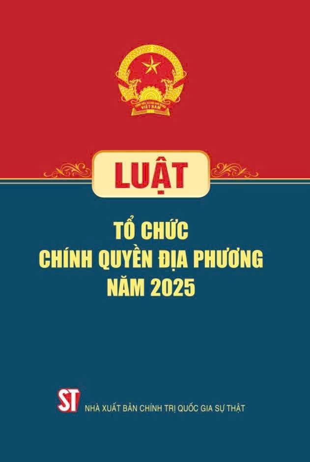 Sách Luật Tổ Chức Chính Quyền Địa Phương 2025 pdf