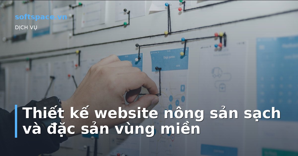 Thiết kế website nông sản sạch và đặc sản vùng miền