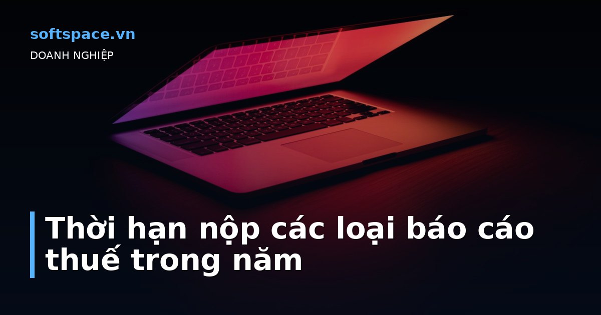 Thời hạn nộp các loại báo cáo thuế trong năm