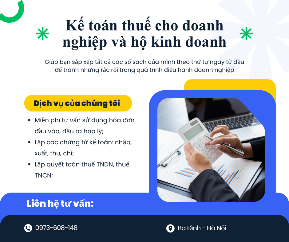 Dịch vụ kế toán thuế trọn gói cho doanh nghiệp và hộ kinh doanh Việt
