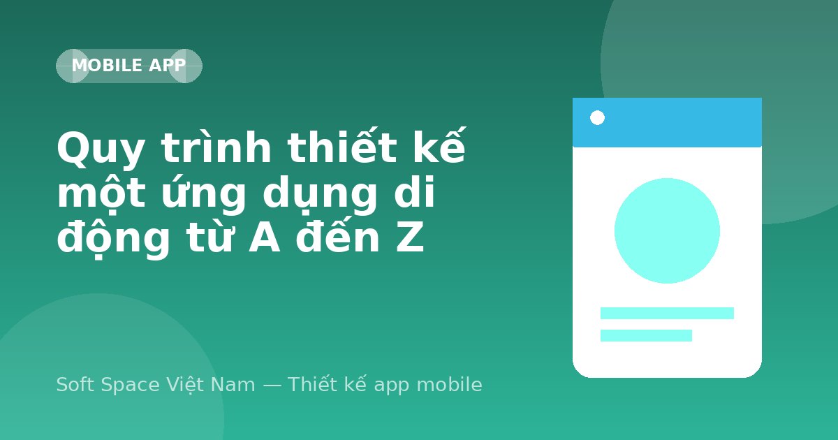 Ảnh minh hoạ: Quy trình thiết kế một ứng dụng di động từ A đến Z