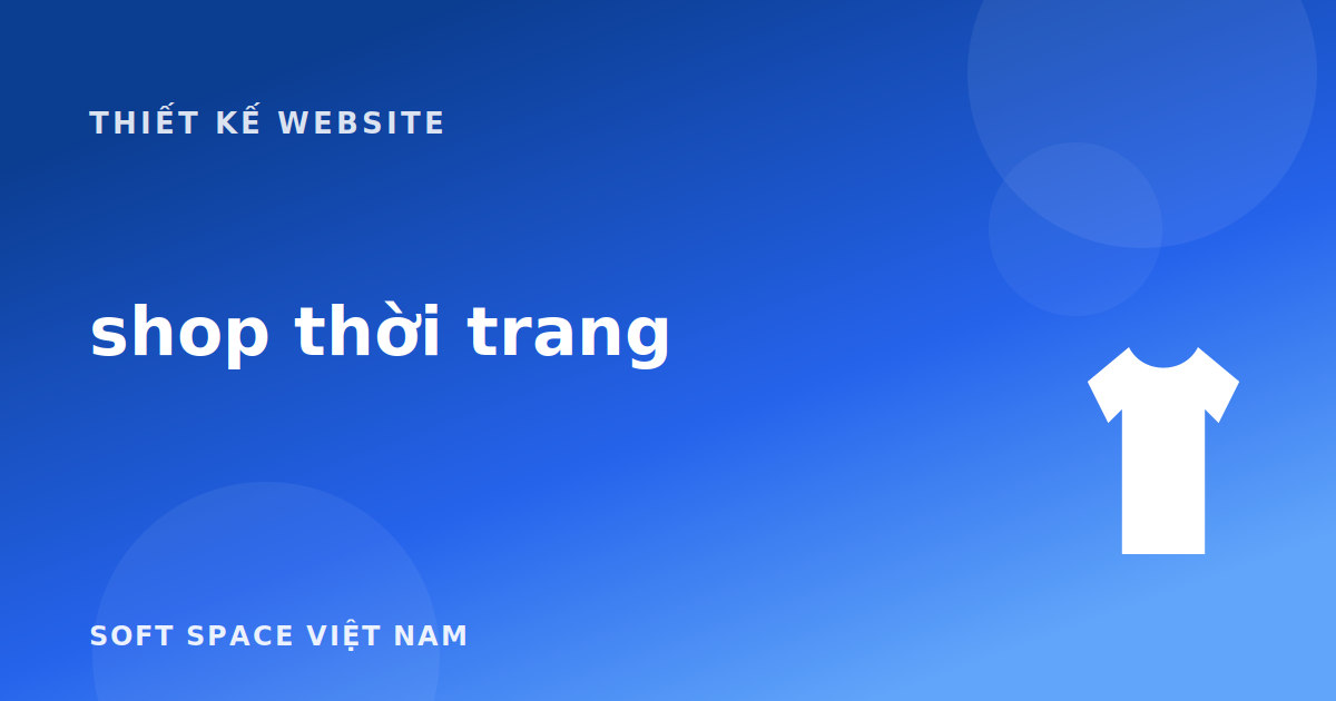 Thiết kế website cho shop thời trang