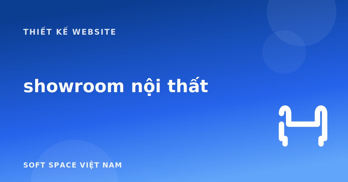 Thiết kế website cho showroom nội thất