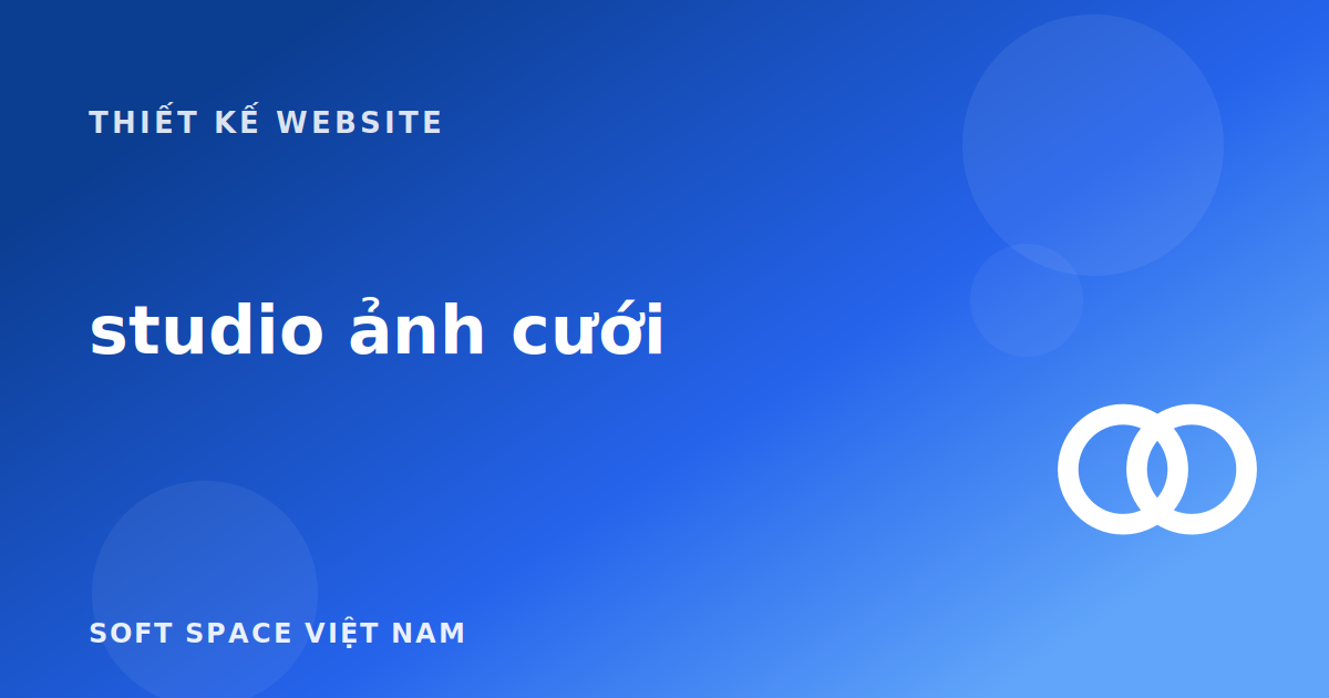 Thiết kế website cho studio ảnh cưới