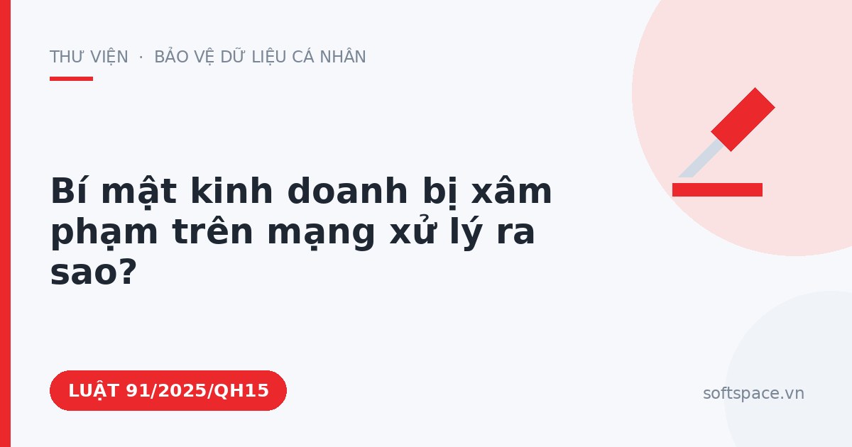 Theo Luật An ninh mạng 2025, bí mật kinh doanh bị xâm phạm trên mạng xử lý ra sao?