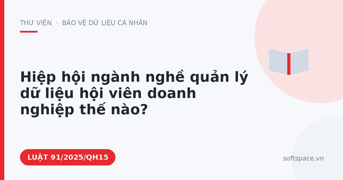 Theo Luật Chuyển đổi số 2025, hiệp hội ngành nghề quản lý dữ liệu hội viên doanh nghiệp thế nào?