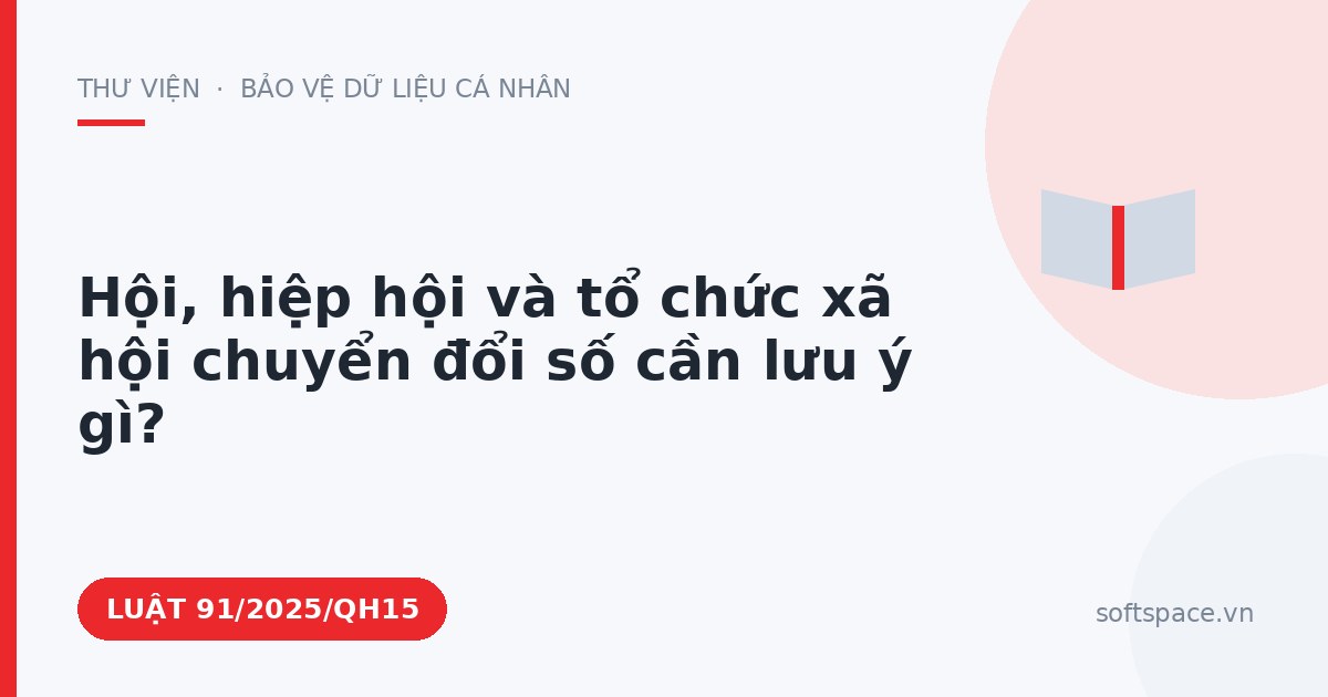 Theo Luật Chuyển đổi số 2025, hội, hiệp hội và tổ chức xã hội chuyển đổi số cần lưu ý gì?