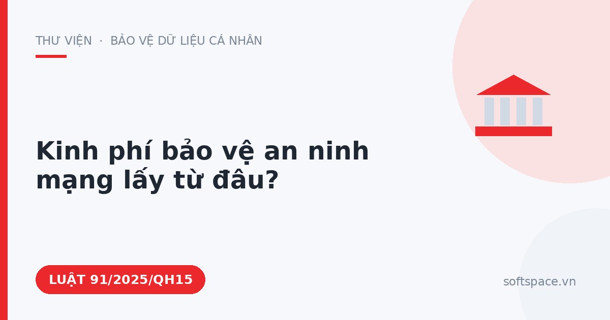 Theo Luật An ninh mạng 2025, kinh phí bảo vệ an ninh mạng lấy từ đâu?