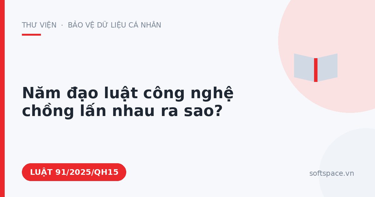 Theo Luật Trí tuệ nhân tạo 2025, năm đạo luật công nghệ chồng lấn nhau ra sao?