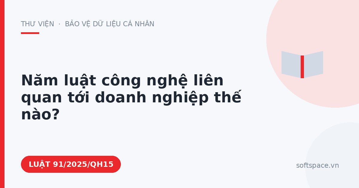 Theo Luật Chuyển đổi số 2025, năm luật công nghệ liên quan tới doanh nghiệp thế nào?