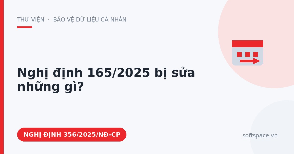 Theo Nghị định 356/2025/NĐ-CP, Nghị định 165/2025 bị sửa những gì?