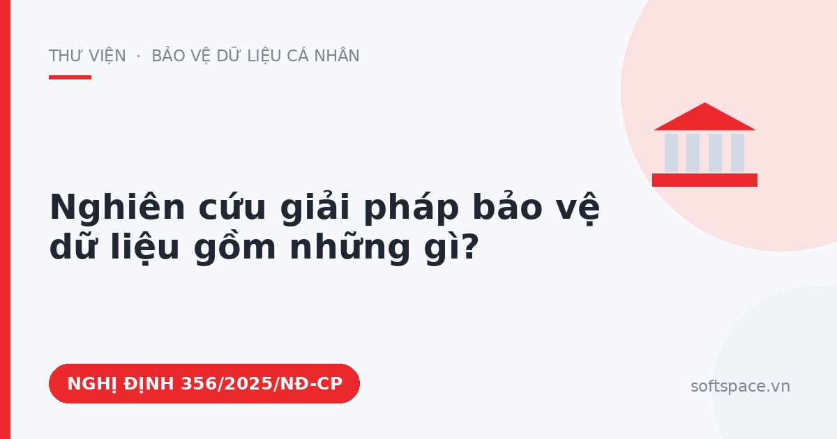 Theo Nghị định 356/2025/NĐ-CP, nghiên cứu giải pháp bảo vệ dữ liệu gồm những gì?